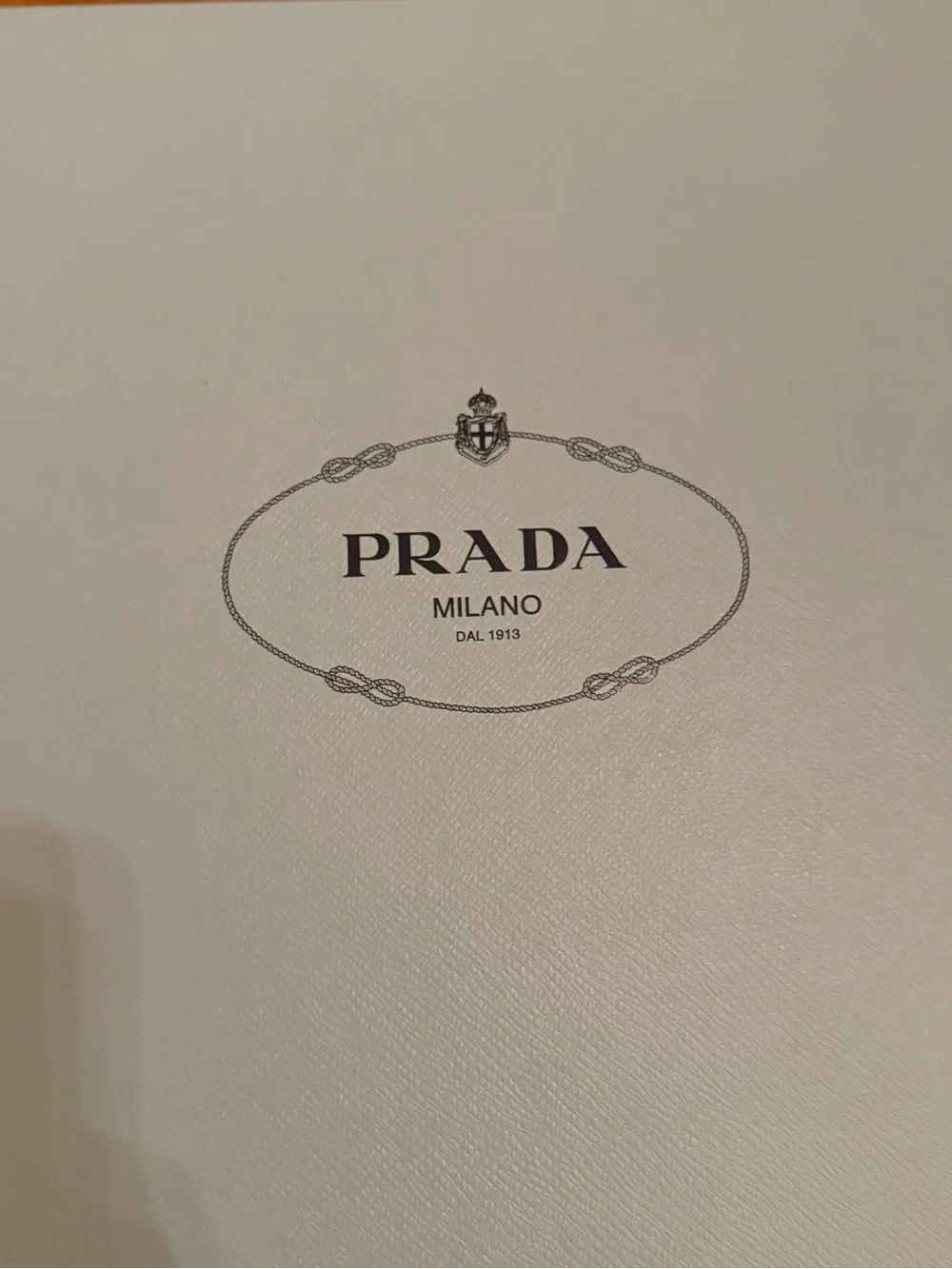 Prada Blue Shoe Box - EMPTY
